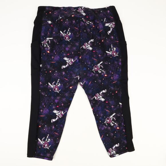 Torrid Disney Pixar Womens 4 Toy Story Buzz Galaxy High-Rise Crop Legging - Picture 3 of 9